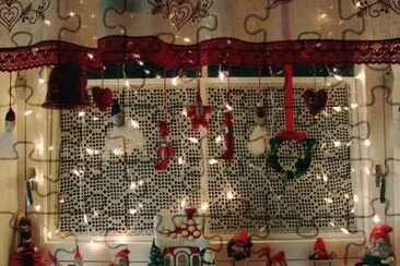 Christmas Kitchen Window