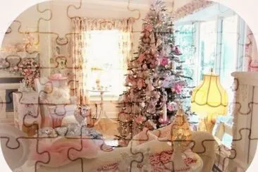 פאזל של Pink Shabby Chic Christmas