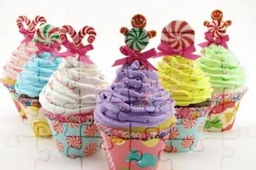 פאזל של Christmas Cupcake Decorations