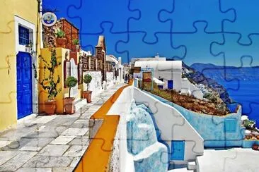 pueblo griego jigsaw puzzle