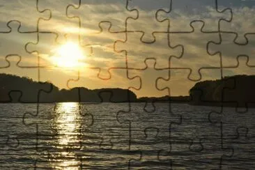 Atardecer en el RÃ­o de la Plata, Argentina jigsaw puzzle