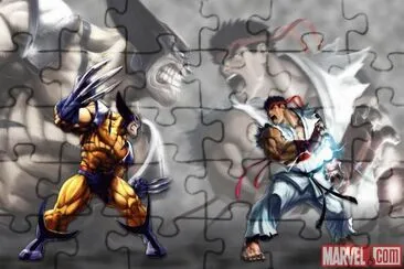 Wolverine Vs Ryu jigsaw puzzle