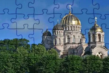 Riga / Russische Kathedrale jigsaw puzzle