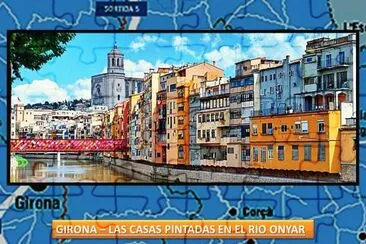 GIRONA - LAS CASAS PINTADAS EN EL RIO ONYAR