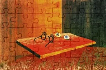 Remedios Varo, Ojos Sobre la Mesa (1938) jigsaw puzzle