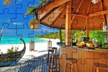 chiringuito en la playa jigsaw puzzle