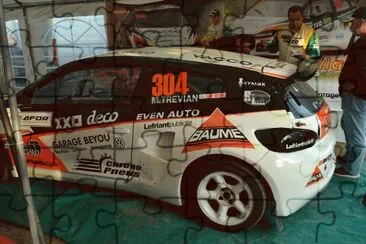 פאזל של voiture rallycross