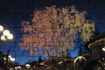 Trees decked for Christmas, Sweden jigsaw puzzle