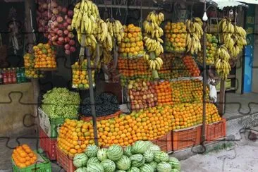 Fruit stand, India