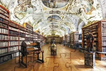 Strahov Library in Prague, Czech Republic