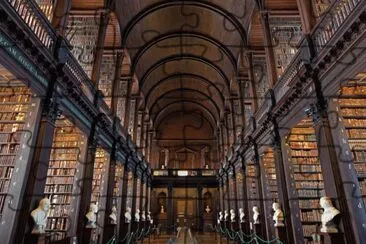 Trinity College Library in Dublin, Ireland