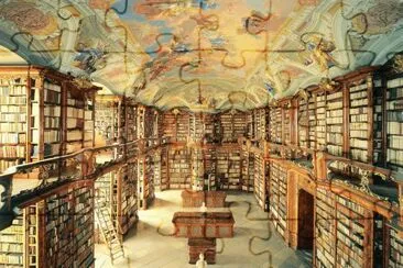 The Admont Library in Admont, Austria