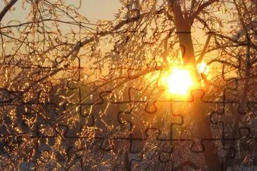 פאזל של Sunrise after the ice storm NB Jan 24 2017