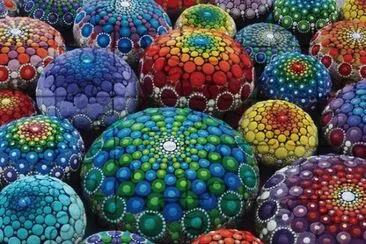 mandalas sobre piedras