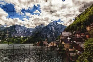 פאזל של Hallstatt-Austria