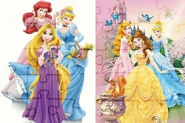 Ariel Rapunzel Cinderella Aurora Belle