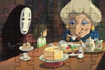 פאזל של spirited away no face food