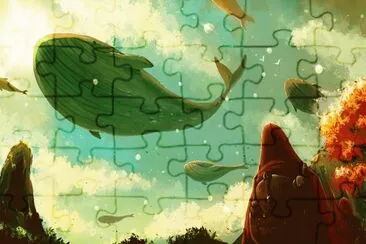 sky whale jigsaw puzzle