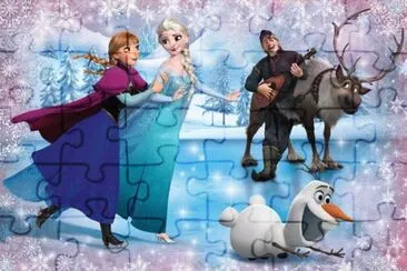 פאזל של frozen