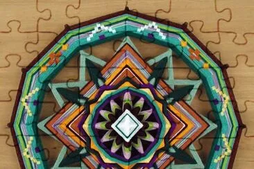 mandala artesanal jigsaw puzzle