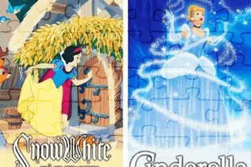 SnowWhite Cinderella jigsaw puzzle