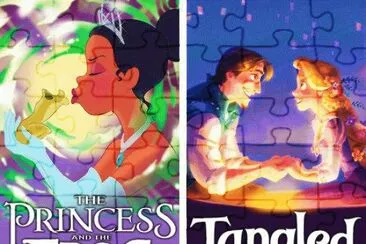 Tiana Eugene Rapunzel jigsaw puzzle