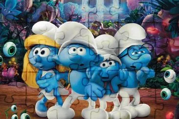 Smurfs jigsaw puzzle