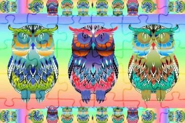 Rainbow owls