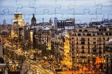 Barcelona(Paseo de Gracia) jigsaw puzzle