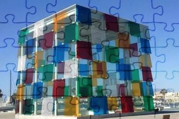 Centre Pompidou Malaga Spain jigsaw puzzle