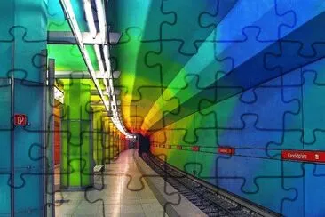 Metro colorido jigsaw puzzle