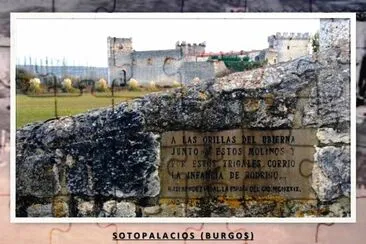 SOTOPALACIOS (BURGOS) - PLACA MOVIMIENTOS DEL CID