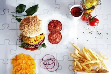 Burger jigsaw puzzle