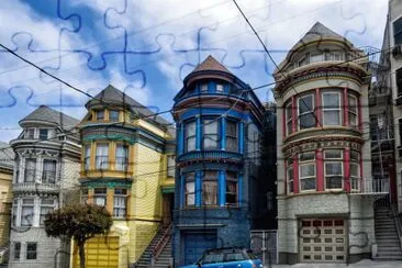 Fotografia,San Francisco,Casas jigsaw puzzle