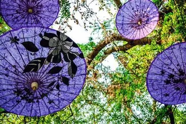 פאזל של Parasols in a Tree-Thai Art