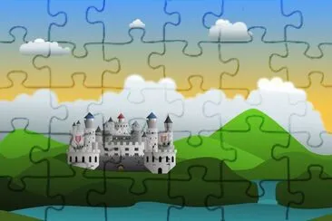 Castillo-  Dibujo,  Colinas.png jigsaw puzzle