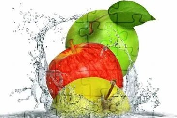 Manzanas,Agua. jigsaw puzzle