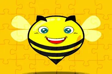 Abeja-Lindo, Sonrisa. jigsaw puzzle