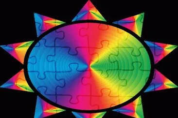 Sol -geomÃ©trica arte. jigsaw puzzle