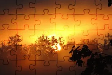 Orange dawn jigsaw puzzle