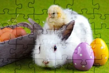 Conejo y pollito jigsaw puzzle