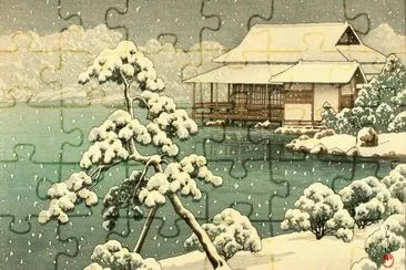 japanese art: snow