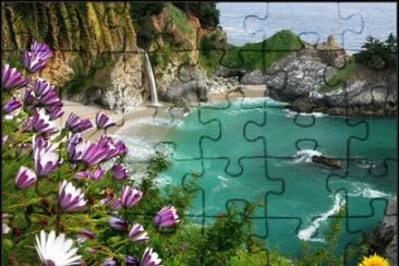 paisaje con flores jigsaw puzzle