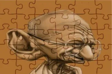 MAHATMA CARICATURA jigsaw puzzle