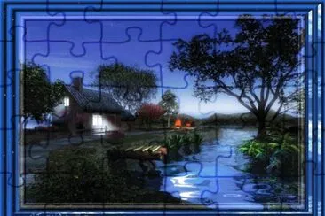 cabaÃ±a en el bosque jigsaw puzzle