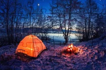 Camping jigsaw puzzle