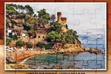 LLORET DE MAR (GERONA) â€“ CASTILLO EN LA PLAYA