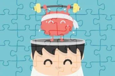 Brain jigsaw puzzle