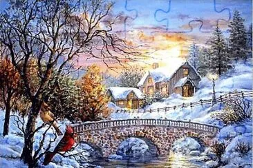 paysage hivernal jigsaw puzzle