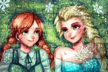 Frozen jigsaw puzzle